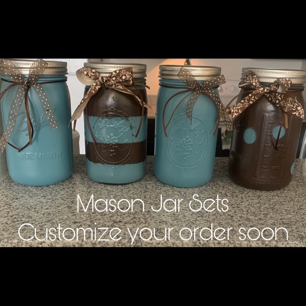 Mason jar Home Decor(set of 4)